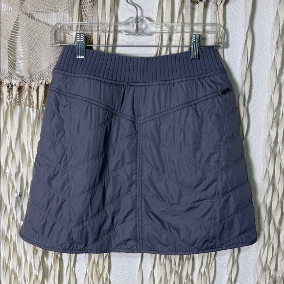 Prana Gray Quilted Diva Wrap Mini Skirt size XS - Picture 9 of 14